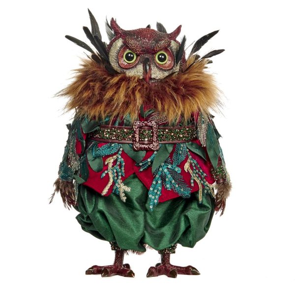 Goodwill Green Brown Red Fairy Forest Leaf Owl Doll C18001