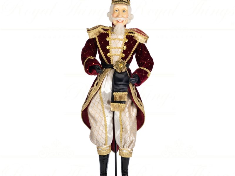 Goodwill Nutcracker Collectible Dolls Nutcracker Burgundy Gold Creme J 60003