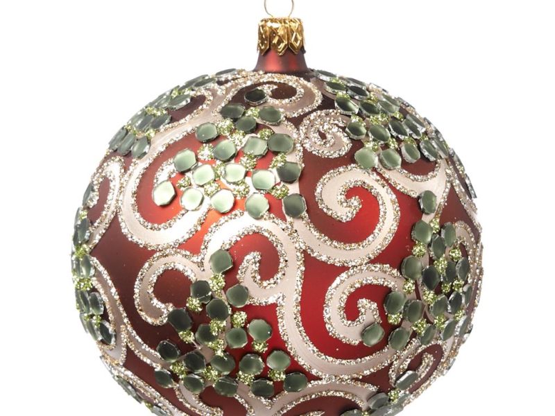Goodwill Red Mirror Swirl Ball L20104