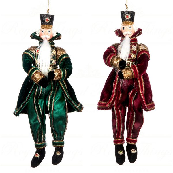 Katherine S Collection Christmas Ornament Burgundy Green White Gold Gifts Nutcracker Kc C 18 944783