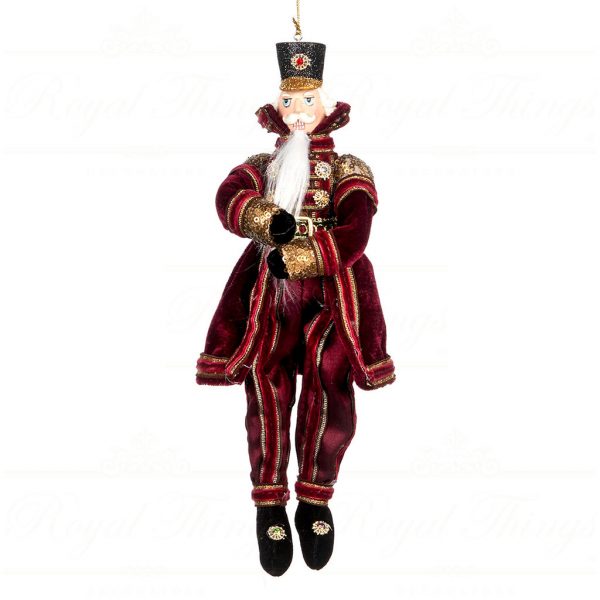 Katherine S Collection Christmas Ornament Burgundy Green White Gold Gifts Nutcracker Kc C 18 944783 Burgundy