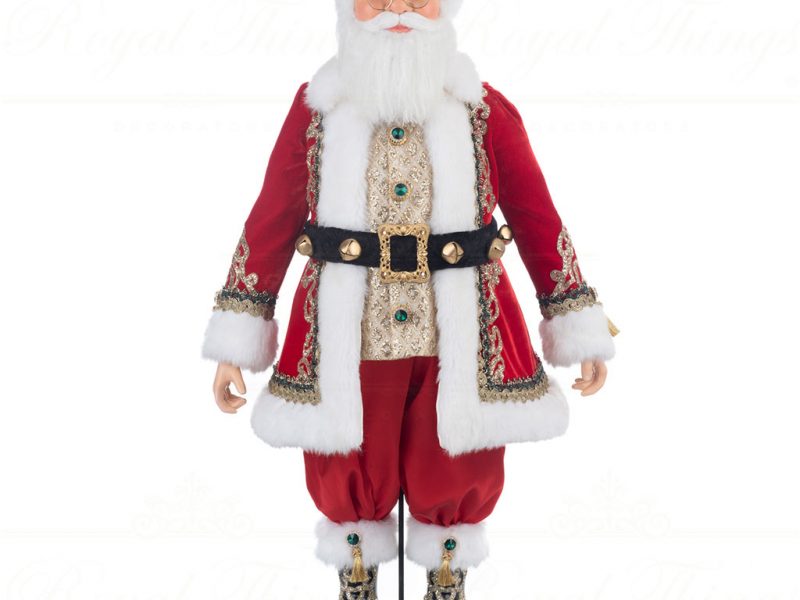 Katherine S Collection Christmas Collectible Dolls Christmas In The City Santa Red White Black Gold Kc 28 328880