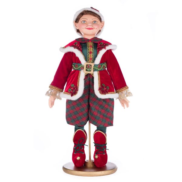 Katherine S Collection Christmas Collectible Dolls Dash O Magic Boy Elf Doll Red White Green Kc 28 428318 1