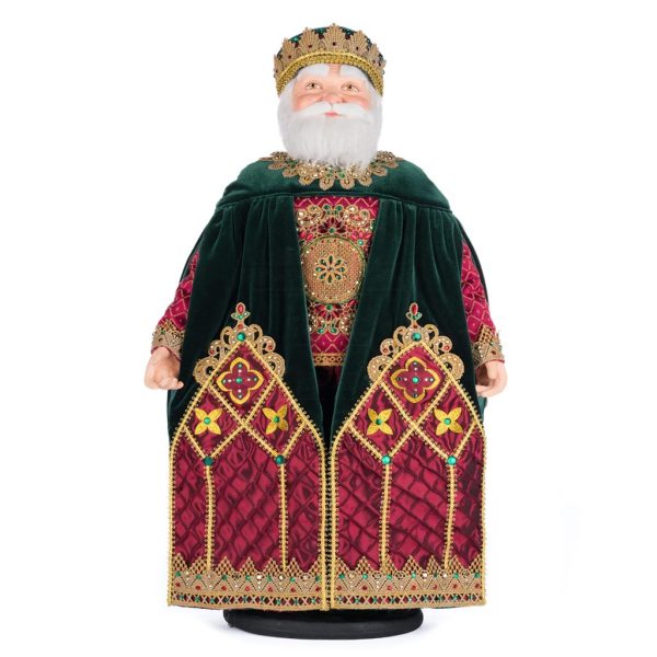 Katherine S Collection Christmas Collectible Dolls Father Christmas Castle Doll Red Gold Green Kc 28 428234 1