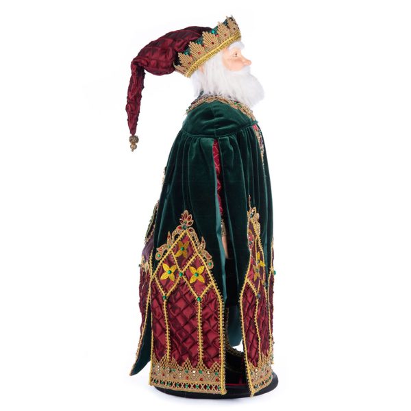 Katherine S Collection Christmas Collectible Dolls Father Christmas Castle Doll Red Gold Green Kc 28 428234 3