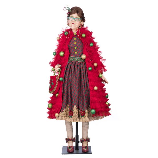 Katherine S Collection Christmas Collectible Dolls Led Holiday Magic Mae Life Size Doll Red Green Brown Kc 28 428405 1