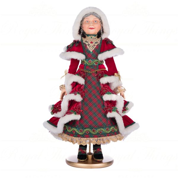 Katherine S Collection Christmas Collectible Dolls Merry Magic Mrs Claus Doll Red White Green Kc 28 428316 1
