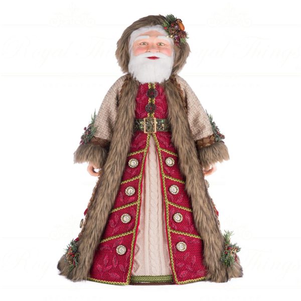 Katherine S Collection Christmas Collectible Dolls North Country Advent Santa Doll Red Cream Brown Kc 28 428275 1
