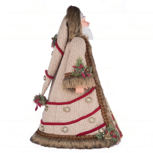Katherine S Collection Christmas Collectible Dolls North Country Advent Santa Doll Red Cream Brown Kc 28 428275 4