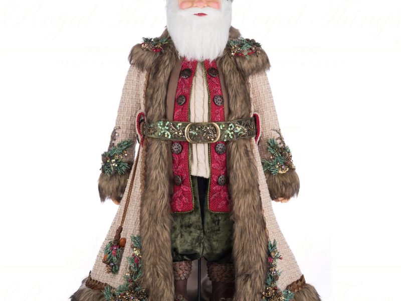 Katherine S Collection Christmas Collectible Dolls North Country Papa Nicholas Santa Doll Brown Red Green Kc 28 428261