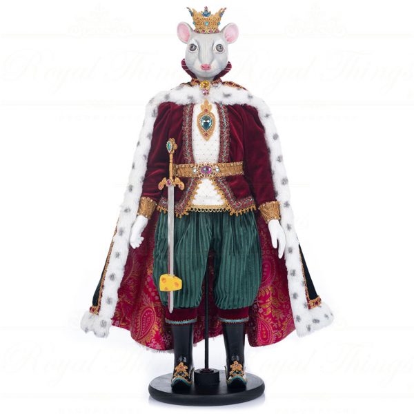 Katherine S Collection Christmas Collectible Dolls Nutcracker Mouse King Burgundy Green White Gold Kc 28 328846