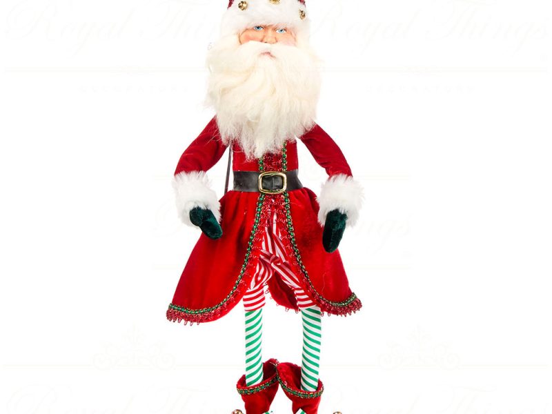 Katherine S Collection Christmas Collectible Dolls Santa Elf Lanky Leg Doll Red White Green Kc C 18 844755 Santa