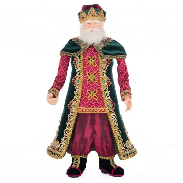 Katherine S Collection Christmas Collectible Dolls St Nicholas Tanenbaum Santa Red Gold Green Kc 28 428246 1