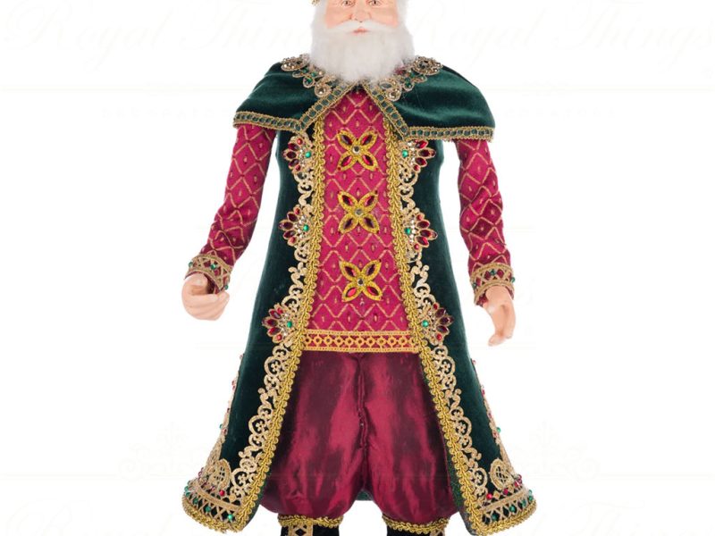 Katherine S Collection Christmas Collectible Dolls St Nicholas Tanenbaum Santa Red Gold Green Kc 28 428246 1