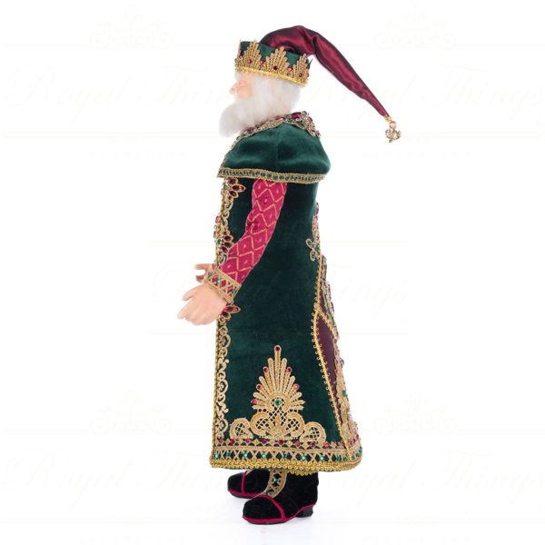 Katherine S Collection Christmas Collectible Dolls St Nicholas Tanenbaum Santa Red Gold Green Kc 28 428246 2
