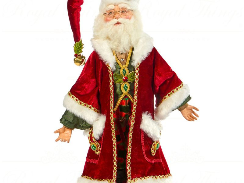 Katherine S Collection Christmas Collectible Dolls Traditional Santa Doll Red White Green Kc 28 728461