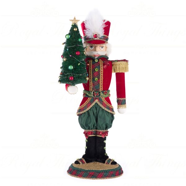 Katherine S Collection Christmas Decorative Items Admiral Terrance Tartan Nutcracker Tabletop Gold Green Red Kc 28 428568 1
