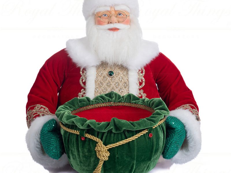Katherine S Collection Christmas Decorative Items Christmas In The City Santa Serving Tray Red Green White Kc 28 328507