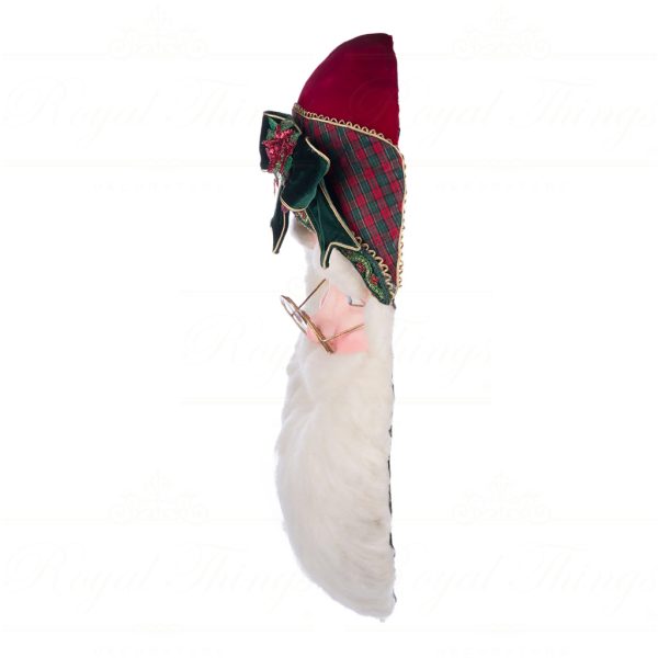 Katherine S Collection Christmas Decorative Items Holiday Magic Santa Wall Mask Green Red White Kc 28 428330 3