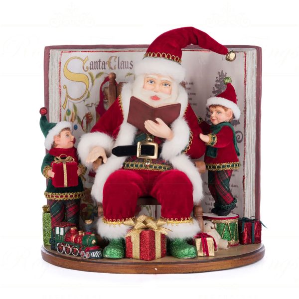 Katherine S Collection Christmas Decorative Items Magic Of Christmas Book Scene Tabletop Green Red White Kc 28 428326 1