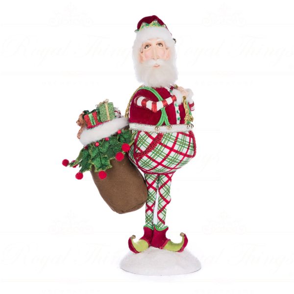 Katherine S Collection Christmas Decorative Items Silly Santa With Bag Tabletop Green Red White Kc 28 428346 1