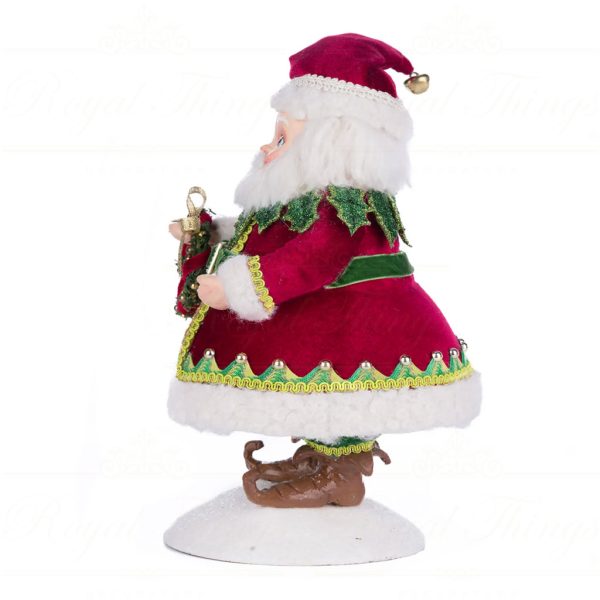 Katherine S Collection Christmas Decorative Items Silly Santa With Wreath Tabletop Green Red White Kc 28 428345 2