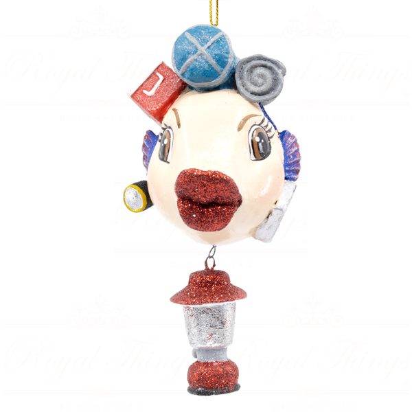Katherine S Collection Christmas Heritage Ornament Adventure Scout Kissing Fish Blue White Red Kc 66 18818