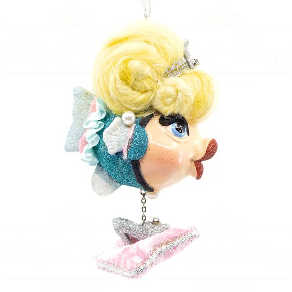 Katherine S Collection Christmas Heritage Ornament Disney S Cinderella Kissing Fish Pink Blue Kc 66 18861