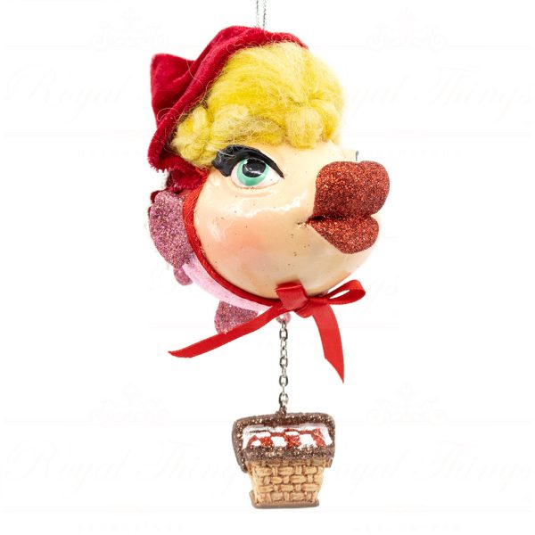 Katherine S Collection Christmas Heritage Ornament Disney S Red Riding Hood Kissing Fish Red Brown Pink Kc 66 18859