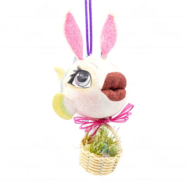 Katherine S Collection Christmas Heritage Ornament Easter Bunny Kissing Fish Pink Green White Kc 66 18834 Yellowtail