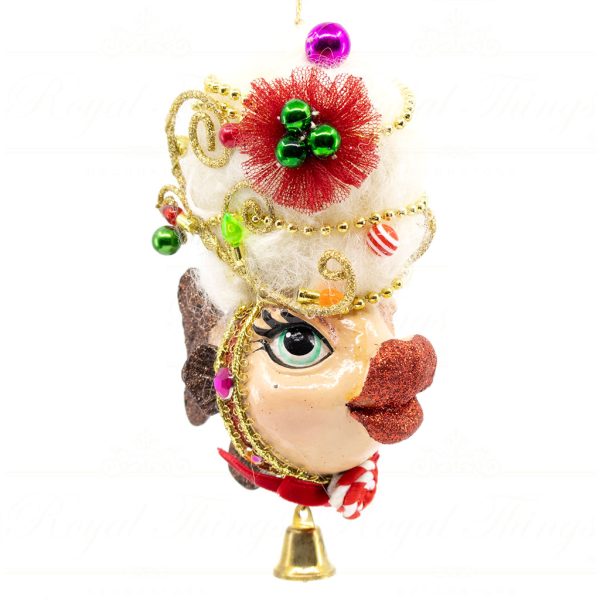 Katherine S Collection Christmas Heritage Ornament Mrs Reindeer Kissing Fish Red Green Kc 28 29646