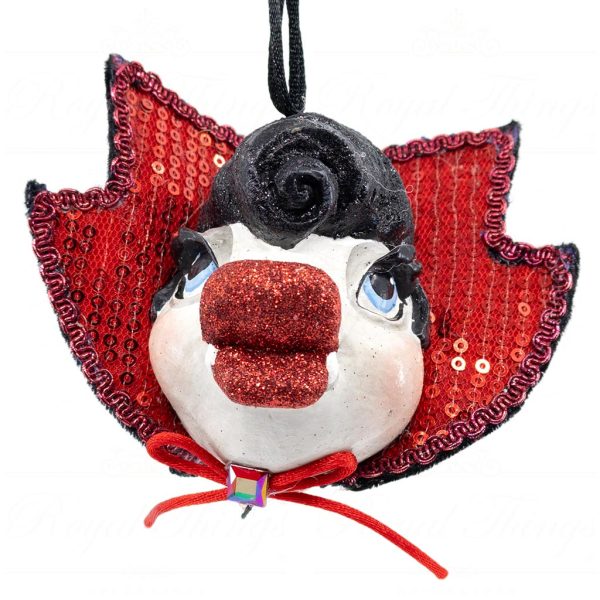 Katherine S Collection Christmas Heritage Ornament Scary Monster Kissing Fish Black Red Brown Kc 28 29637 B
