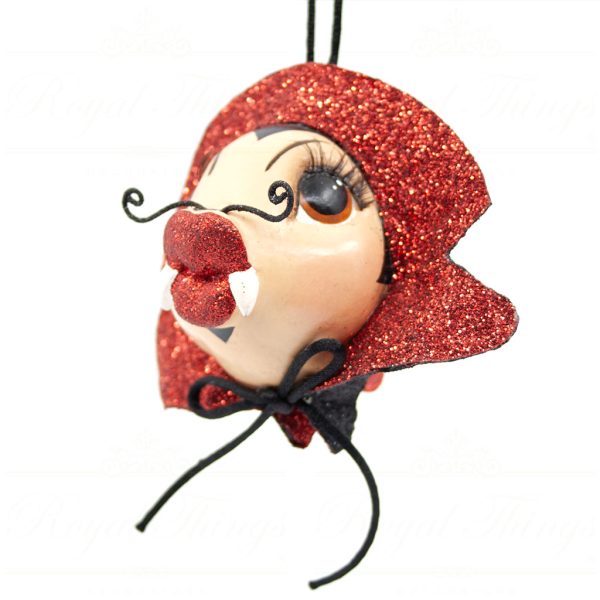 Katherine S Collection Christmas Heritage Ornament Stylish Vampire Kissing Fish Black Red Kc 28 28384