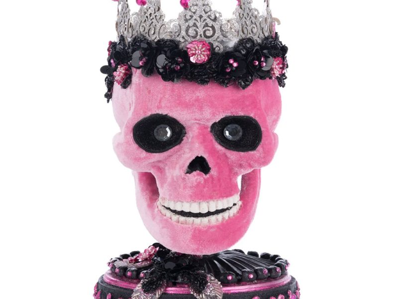 Katherine S Collection Halloween Collectible Pink Panic Possession Skull Trinket Box Tabletop Pink Black Kc 28 428400 1