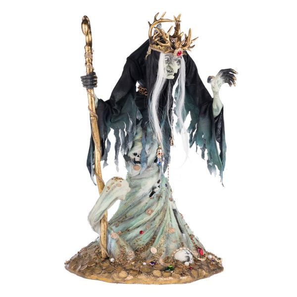 Katherine S Collection Halloween Collectible Treacherous Treasure Gilda Temptress Witch Tabletop Gold Green Black Kc 28 428209 1