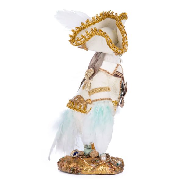 Katherine S Collection Halloween Collectible Treacherous Treasure Peg Leg Polly Parrot Tabletop Gold White Kc 28 428216 3