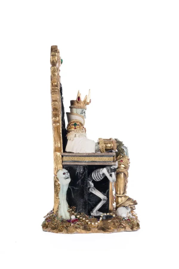 Katherine S Collection Halloween Collectible Treacherous Treasure Pirate King In Chair White Gold Kc 28 428220 4