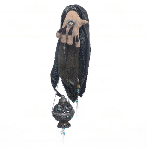 Katherine S Collection Halloween Collectible Seers Takers Hand With Orb Wall Display Black Gray Kc 28 328779