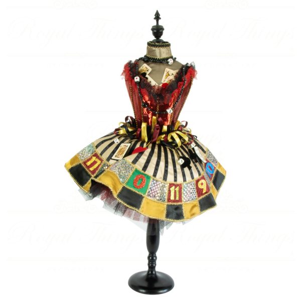 Katherine S Collection Heritage Collectible Casino Roulette Wheel Mannequin Red Black Cream Beige Kc 06 60928