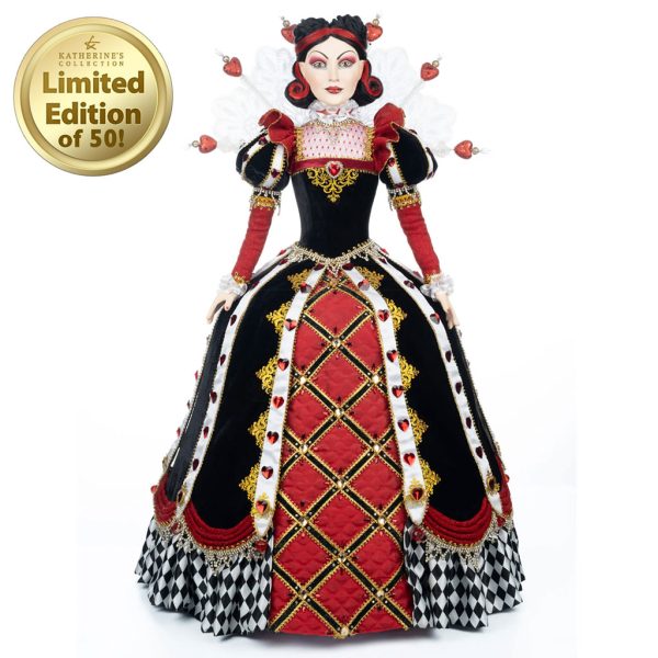 Katherine S Collection Spring Collectable Dolls Heart And Wonderland Queen Of Hearts Doll Red Black White Kc 28 428110