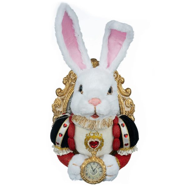 Katherine S Collection Spring Decorative Items Heart And Wonderland White Rabbit Door Knocker Red Black Pink Gold Kc 28 428136