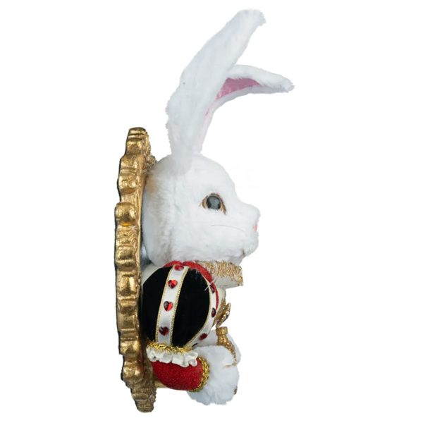 Katherine S Collection Spring Decorative Items Heart And Wonderland White Rabbit Door Knocker Red Black Pink Gold Kc 28 428136 2