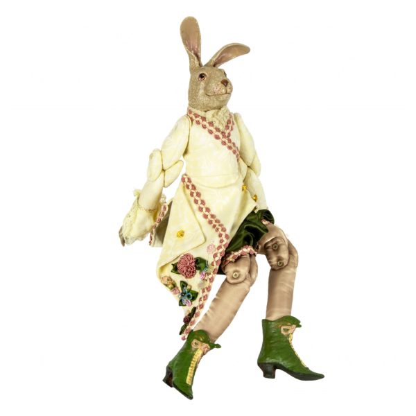 Katherine S Collection Wayne Kleski Heritage Collectible Dolls Aristocrat Rose Bunny Doll Cream Green Pink Kc 99 28003 Side