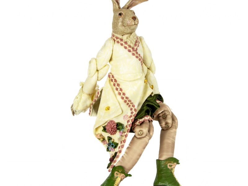 Katherine S Collection Wayne Kleski Heritage Collectible Dolls Aristocrat Rose Bunny Doll Cream Green Pink Kc 99 28003 Side