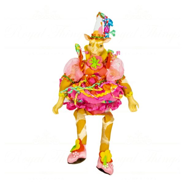 Katherine S Collection Wayne Kleski Heritage Collectible Dolls Birthday Animal Beanbag Yellow Multicolor Blue Kc 11 31330 Giraffe Front