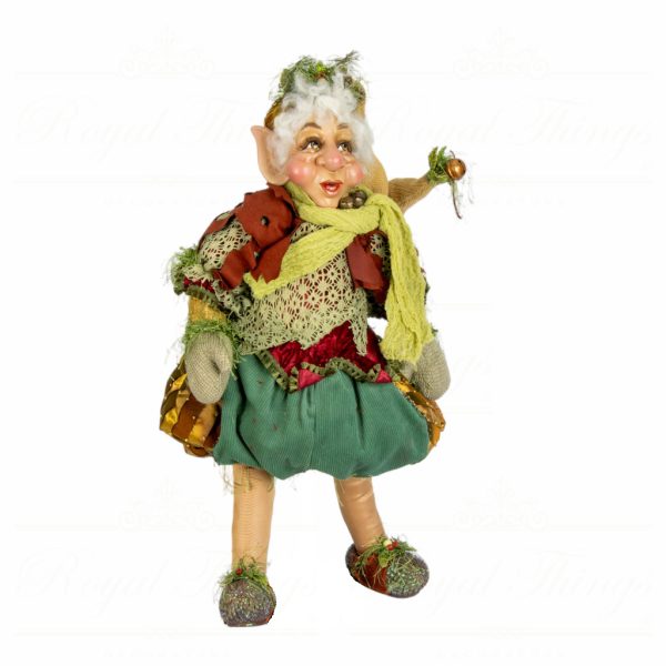 Katherine S Collection Wayne Kleski Heritage Collectible Dolls Danthus Twiggs Elf Doll Green Red Brown Kc 11 32529 Side
