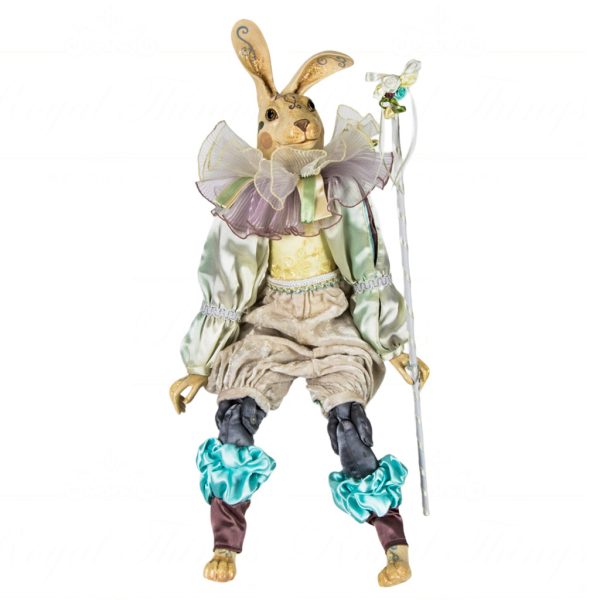 Katherine S Collection Wayne Kleski Heritage Collectible Dolls Sweet Jester Ice Bunny Doll Blue Creme White Kc 06 5364