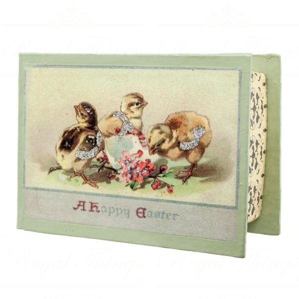 Katherine S Collection Wayne Kleski Heritage Collectible Tabletop Easter Peepbox Green Orange Purple Kc 05 12739 2