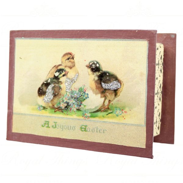 Katherine S Collection Wayne Kleski Heritage Collectible Tabletop Easter Peepbox Green Orange Purple Kc 05 12739 5