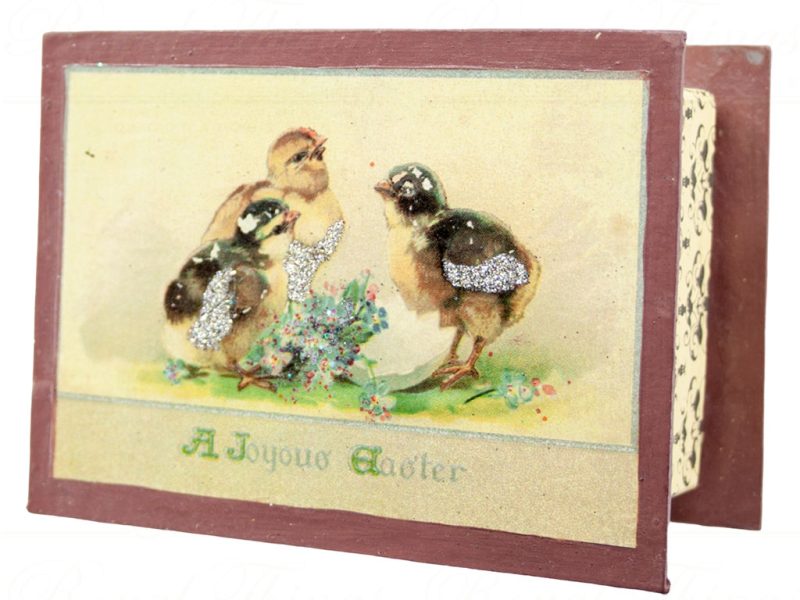 Katherine S Collection Wayne Kleski Heritage Collectible Tabletop Easter Peepbox Green Orange Purple Kc 05 12739 5